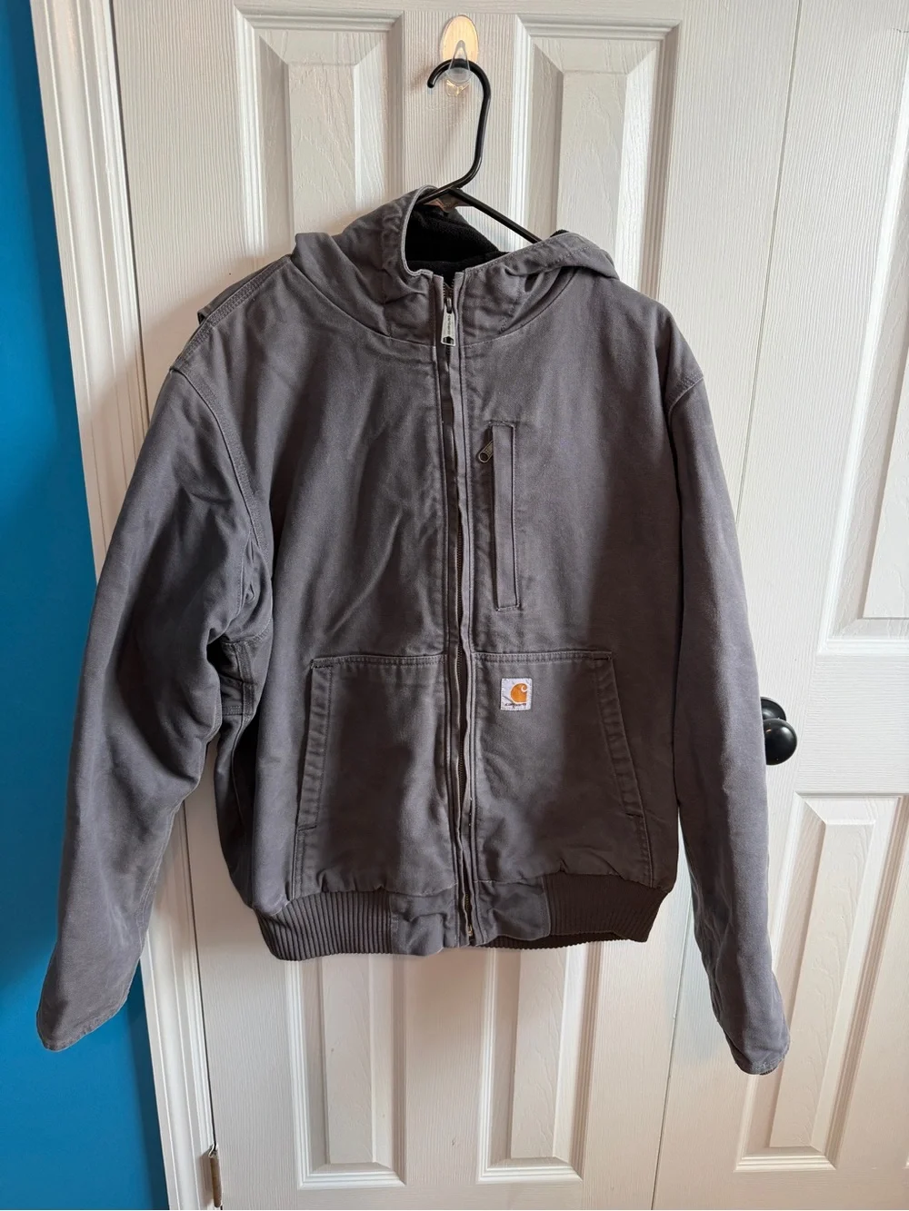 Carhartt Hooded Field Jacket in Charcoal